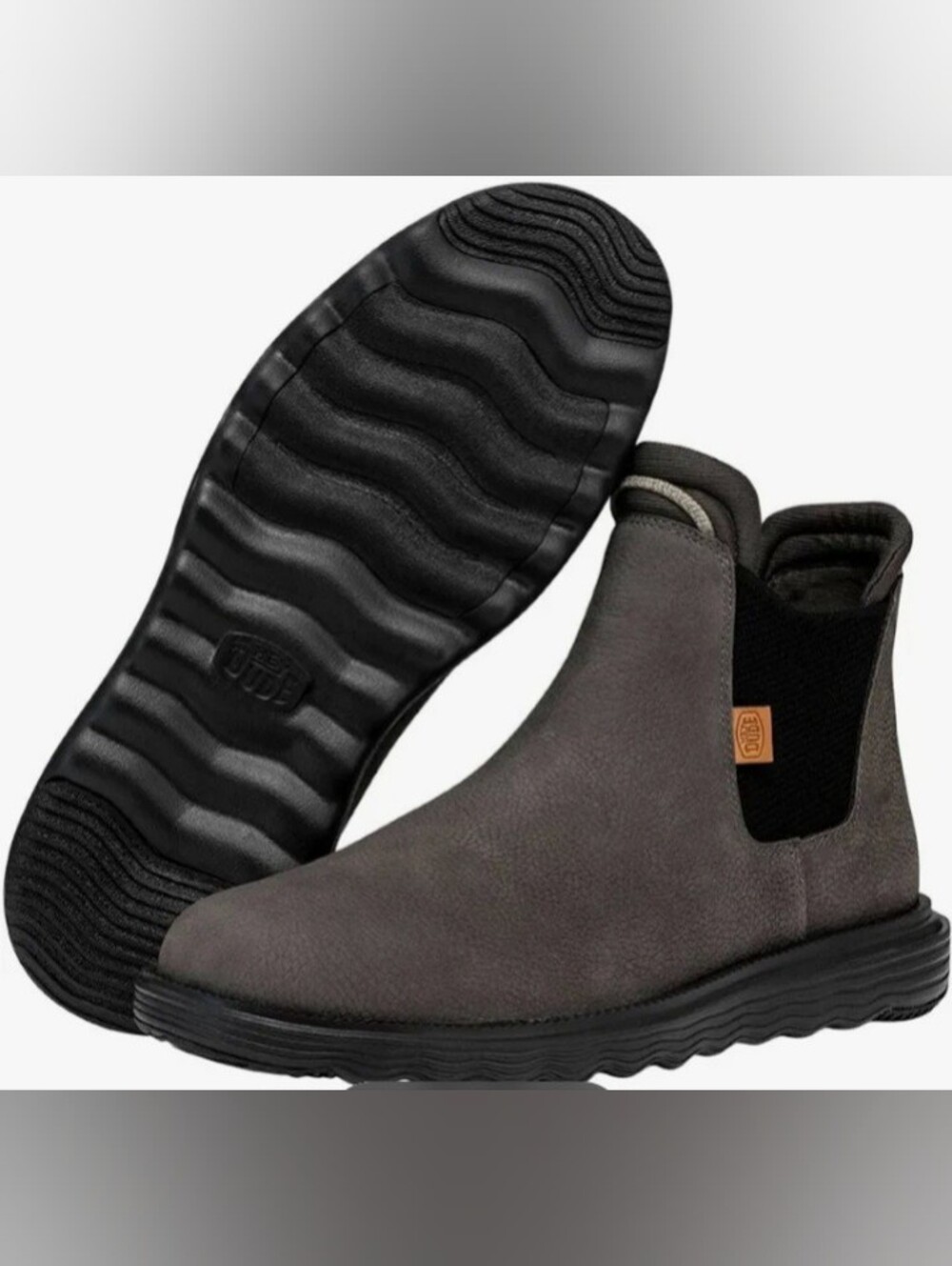 Hey Dude Men's Chukka Boots in Dark GREY SIZE 10 NWT